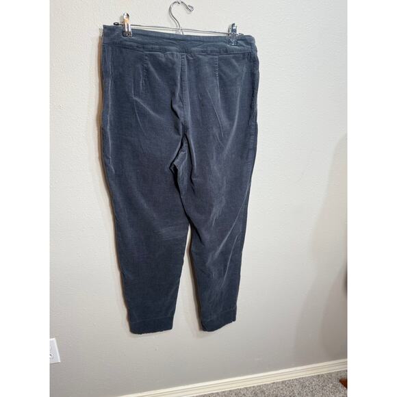 Habitat black flat front side zip stretch cotton pants relaxed lightweight Sz M - Picture 3 of 7